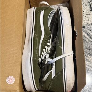 Vans “Winter Moss” Men's Olive Canvas Sneakers